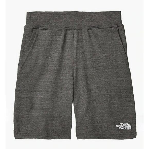 The North Face Boys Tri-Blend Grey Heather Shorts L Elastic Drawstring Waist NWT - Picture 3 of 9